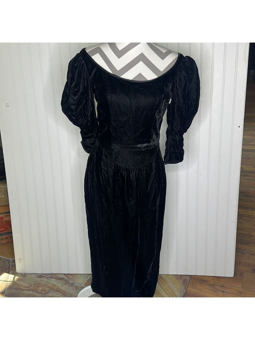Gunne Sax 1980’s Black Velvet Dress Size 4/6